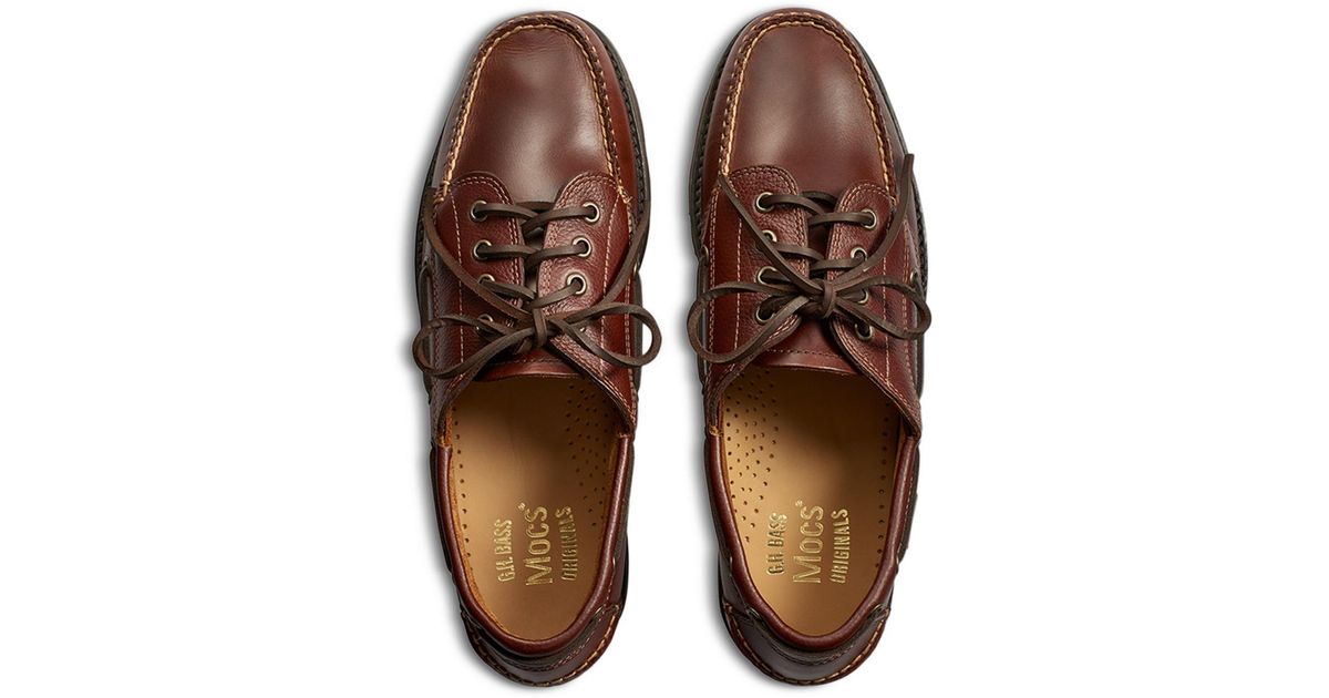 G.H. Bass & Co. Ranger Camp Moc Super Lug Lace Up Shoes in Brown for ...