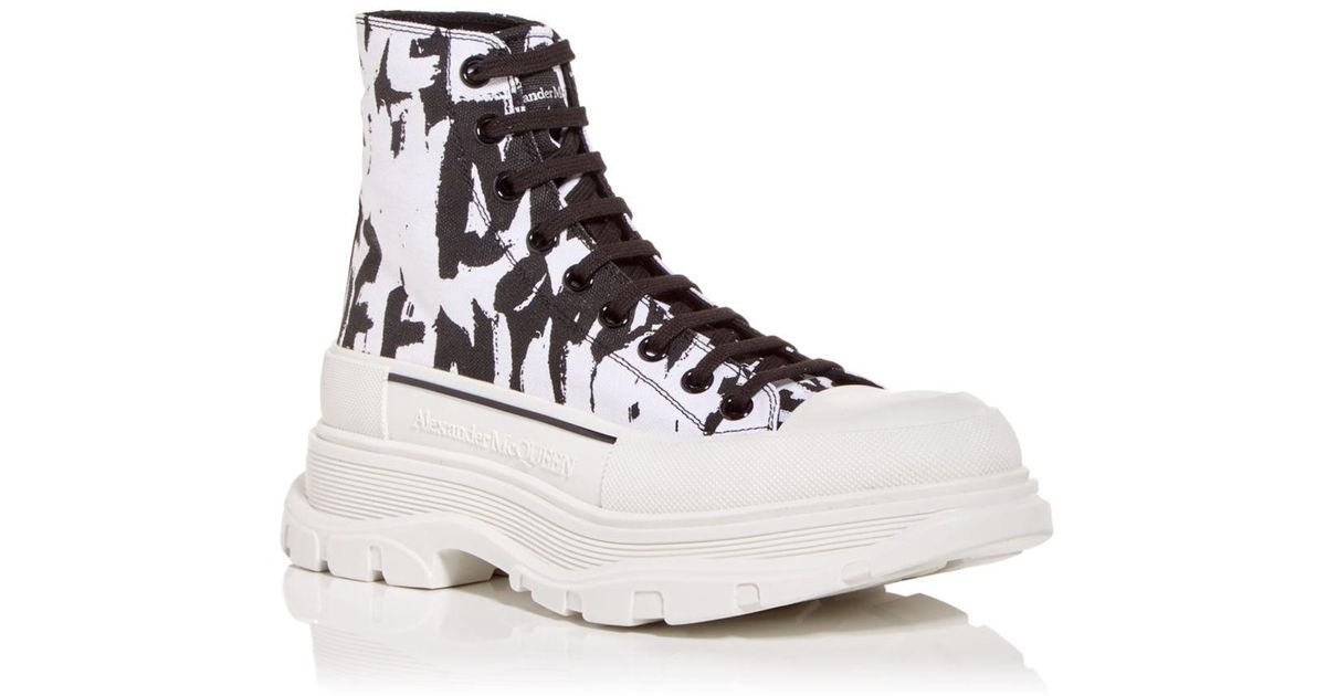 tread slick high top sneaker