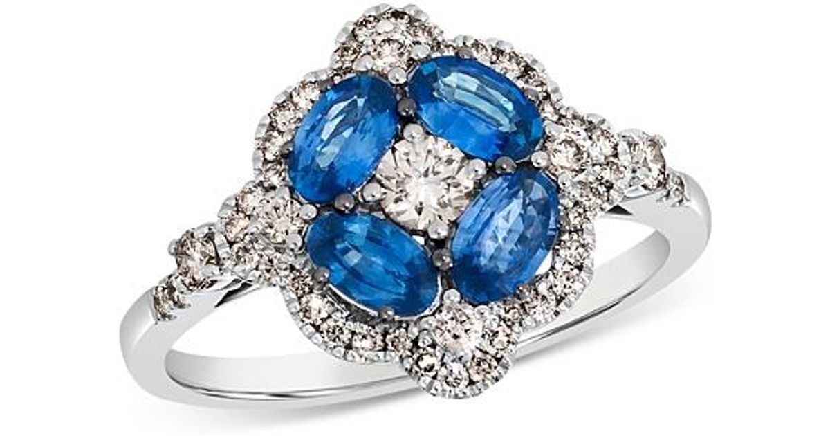 Fine Collection Bloomingdale's Fine Collection Sapphire & Champagne Diamond Ring in ...