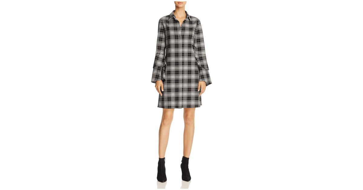alice and olivia plaid shirt
