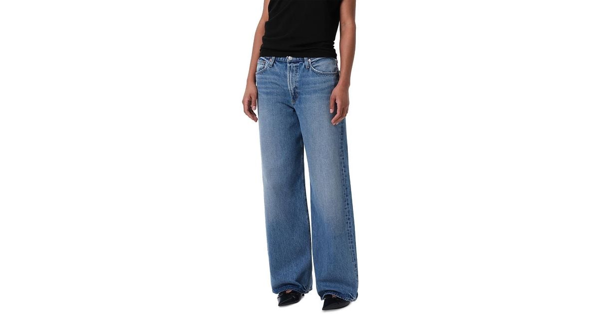 Agolde Keira Low Rise Baggy Jeans in Blue | Lyst