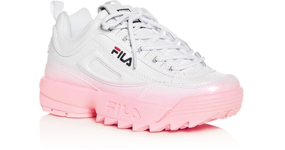 fila women's disruptor 2 lux leather sneakers
