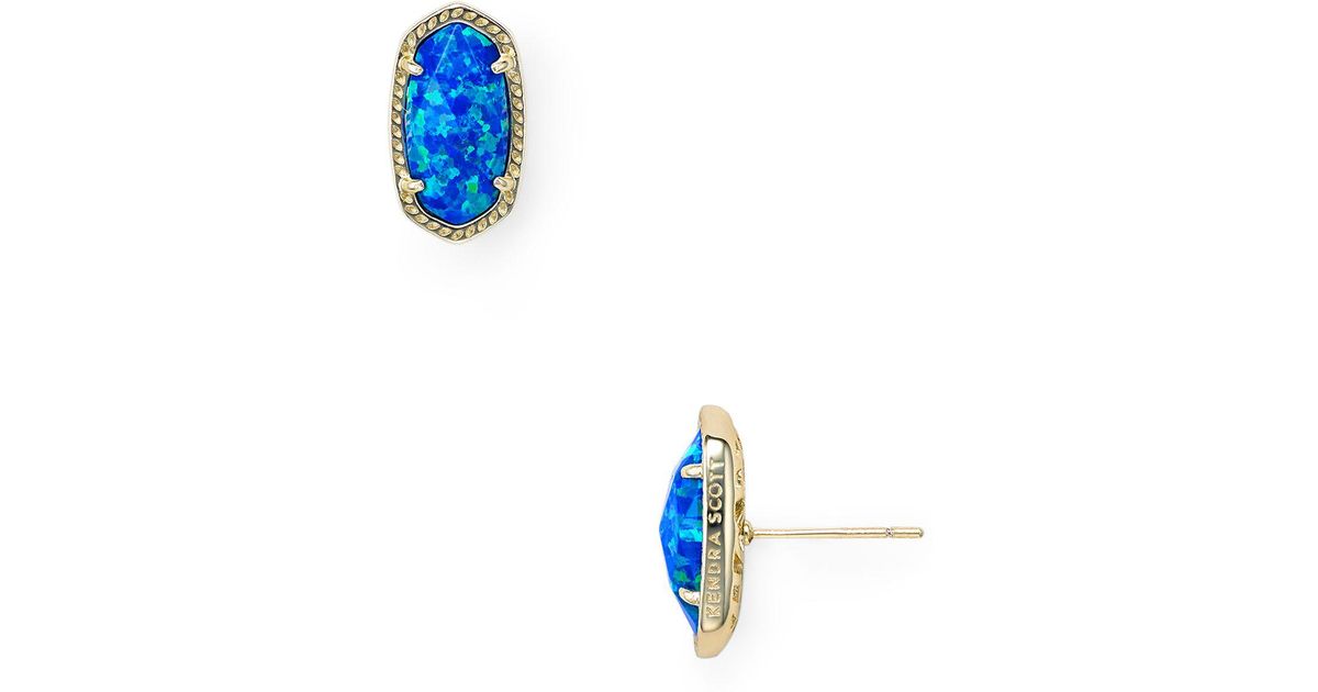 kendra scott blue opal earrings