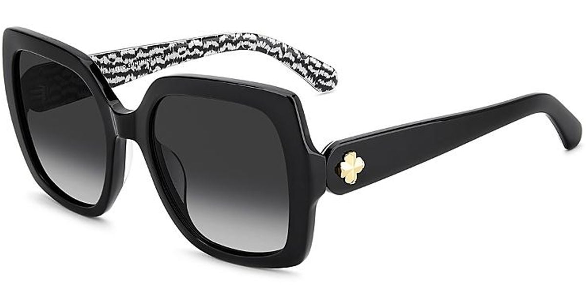 Spade Spring Flight Square Kate Spade Amaya Square Sunglasses, 55Mm in Black | Lyst