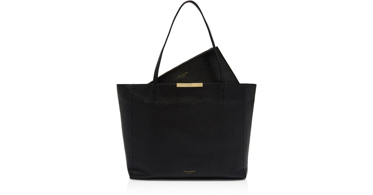 ted baker caullie large leather tote bag