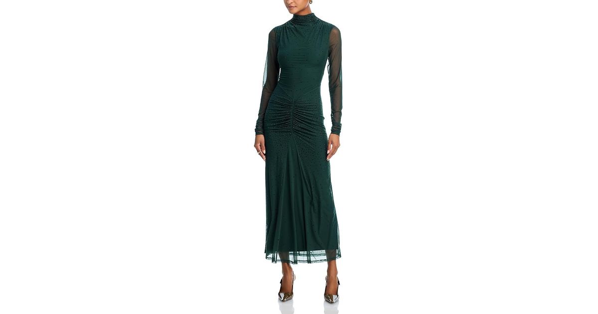 slim fit dress slacks Berylove Women Dark Green A Line Maxi Mother Dress Plus Size Bateau Neck Slit Sleeves Wedding Party Guest Dress, Dark Green / 3XL main image 1