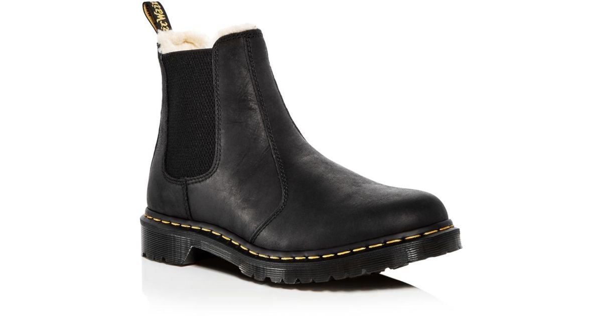 leonore fur lined dr martens