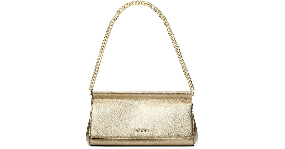 Michael Kors Carmine Medium East/West Clutch in Natural | Lyst