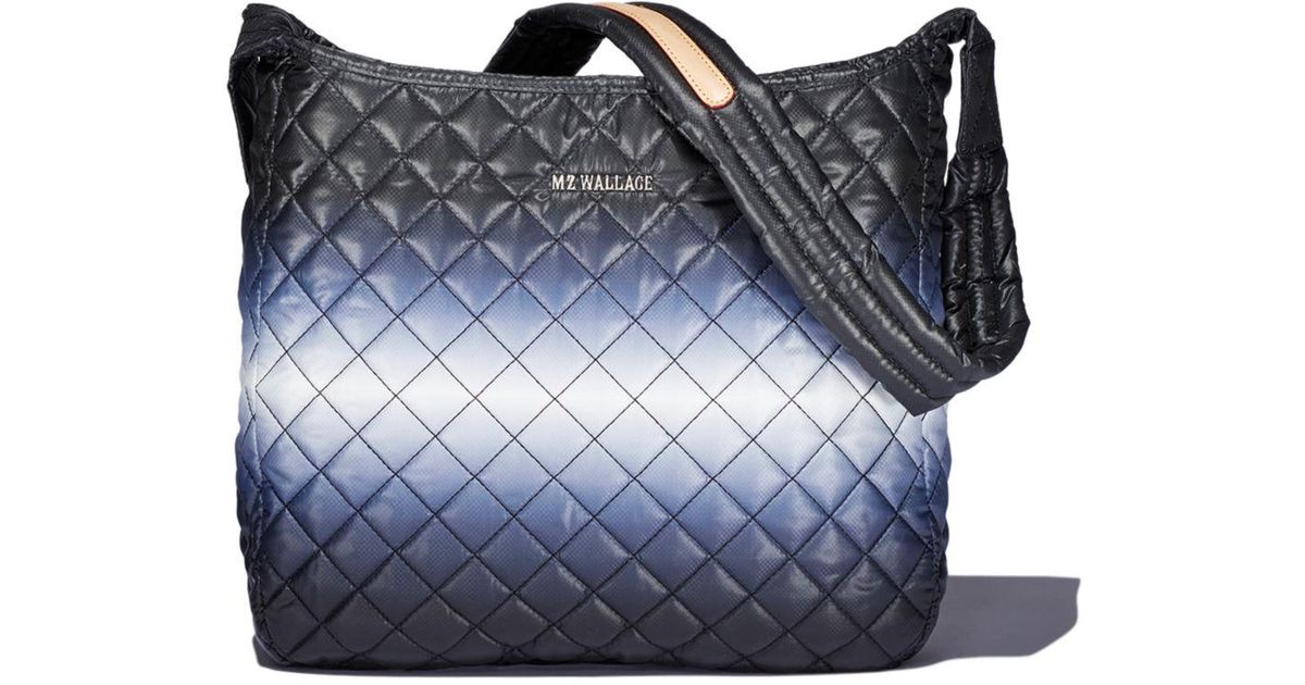 MZ Wallace Synthetic Parker Deluxe Crossbody in Black/White Ombre (Blue) Lyst