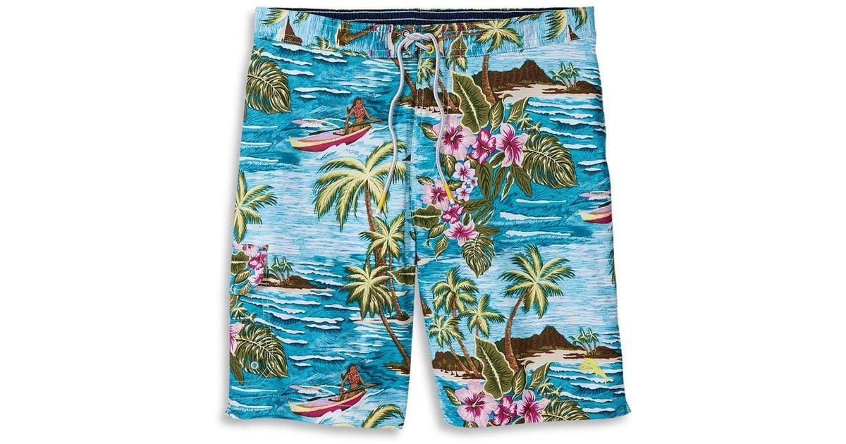 Tommy Bahama Synthetic Baja Hula High Seas Tropical Print Regular Fit 9 ...
