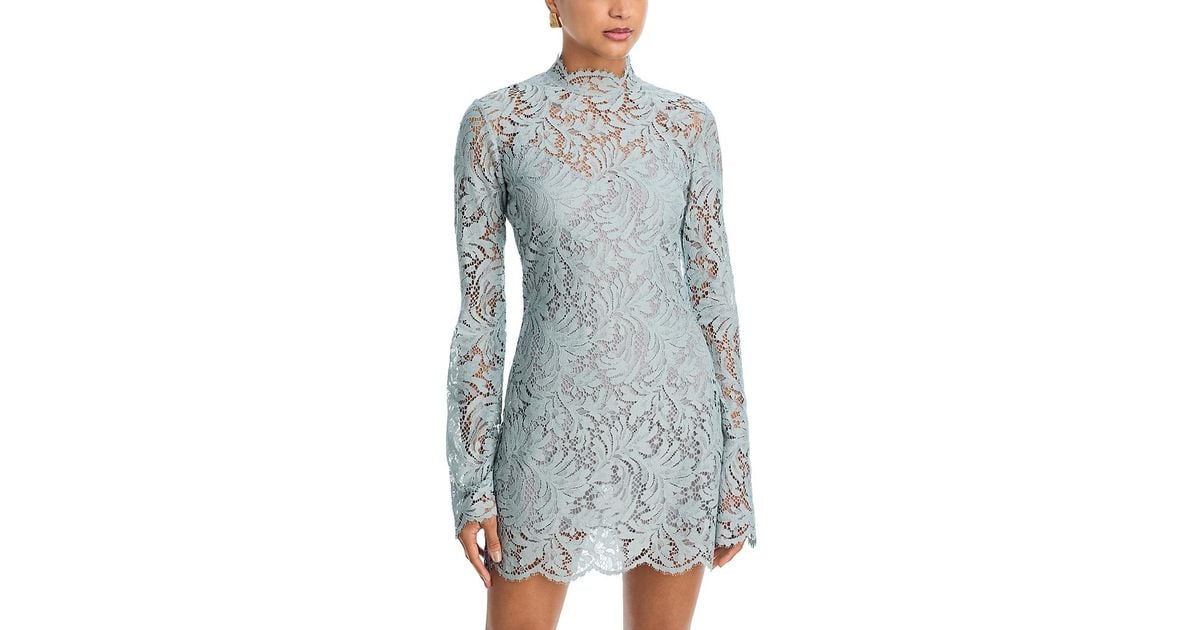 princess polly baby blue dress Bloomingdale's Navy Blue & Ivory Lace Dress Size 1X main image 1