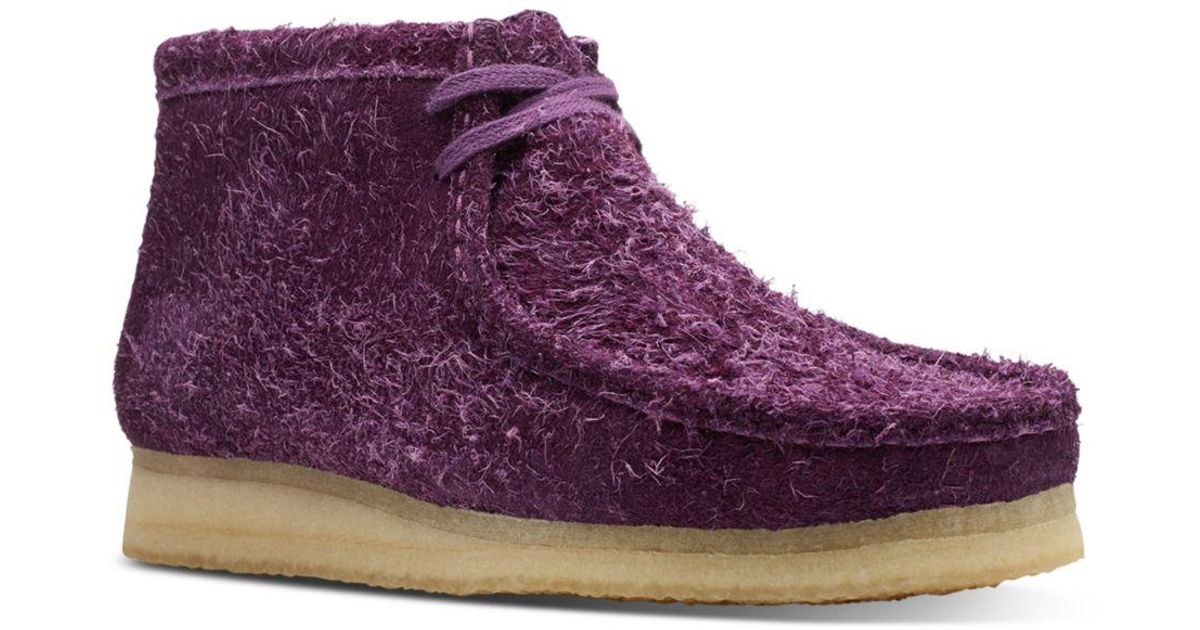 purple wallabee shoes