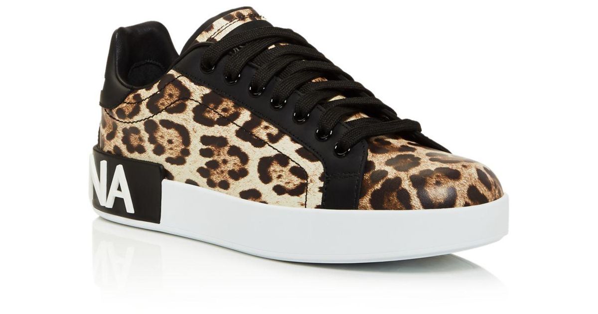 dolce gabbana leopard sneakers