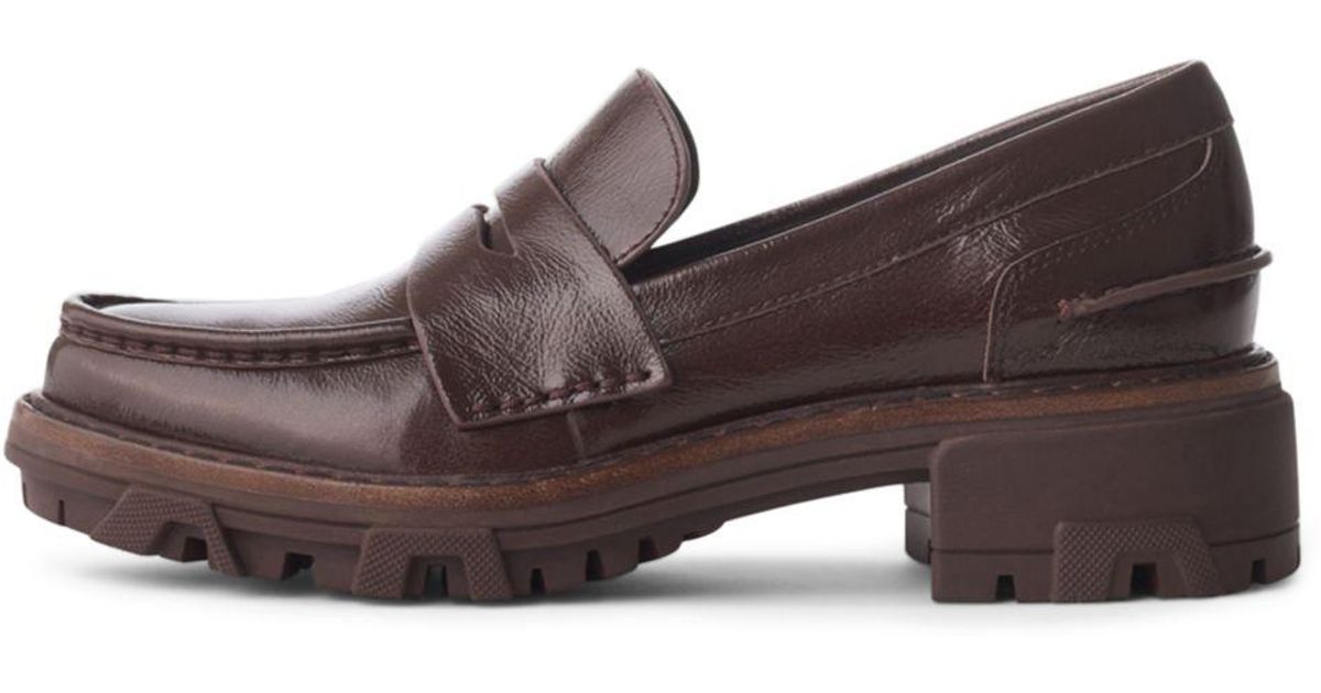 Rag & Bone Shiloh Lug Sole Loafers in Brown | Lyst
