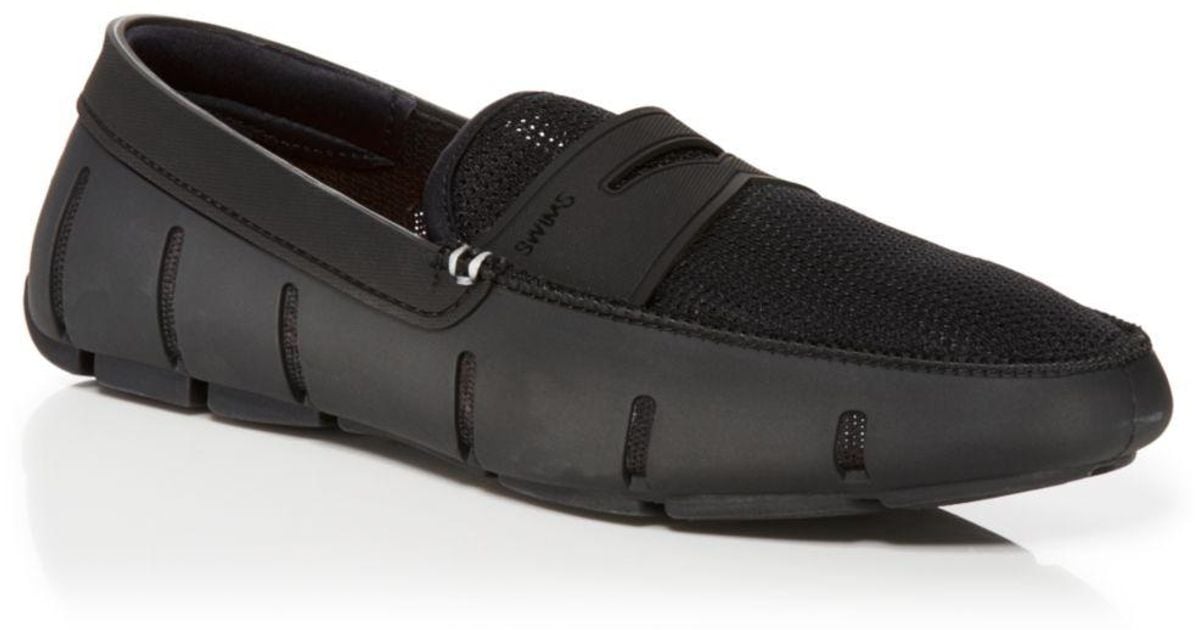 swims penny loafer black