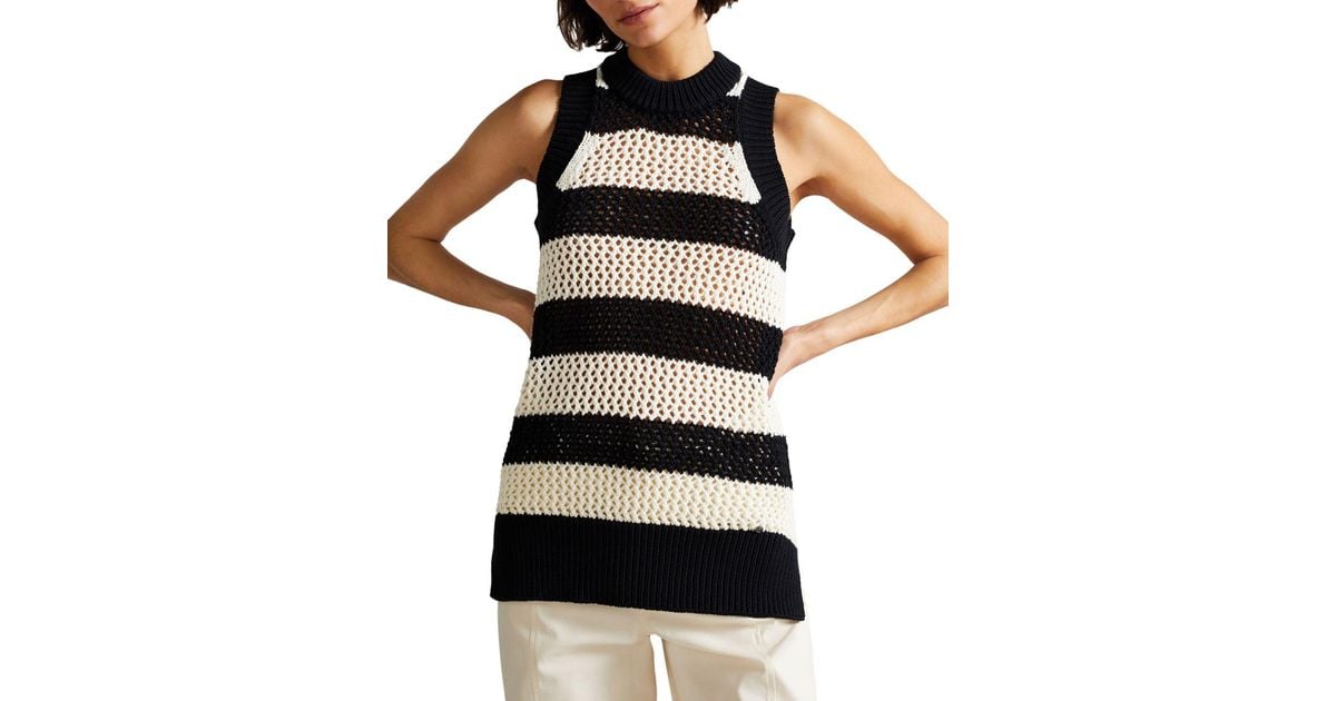open knit tank
