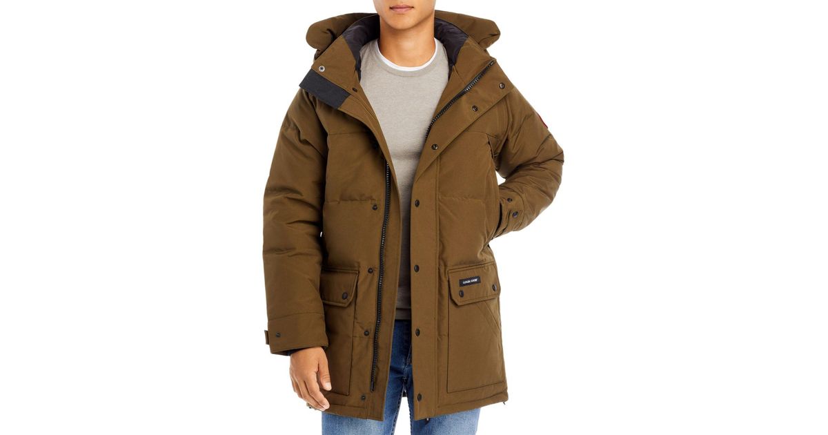Canada Goose Goose Emory Notched Brim Down Parka in Military Green (Green) for Men - Lyst