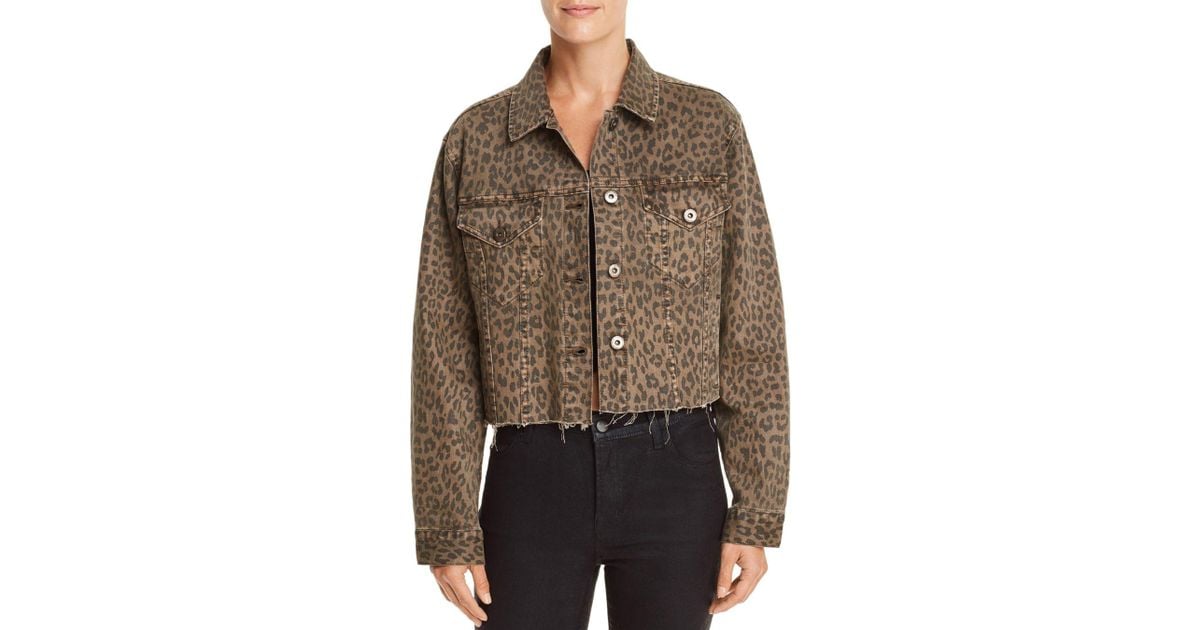 leopard denim jacket
