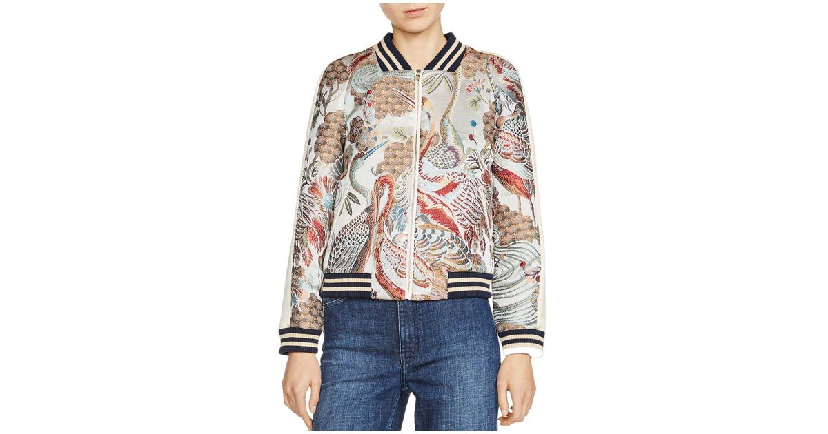 maje bomber jacket
