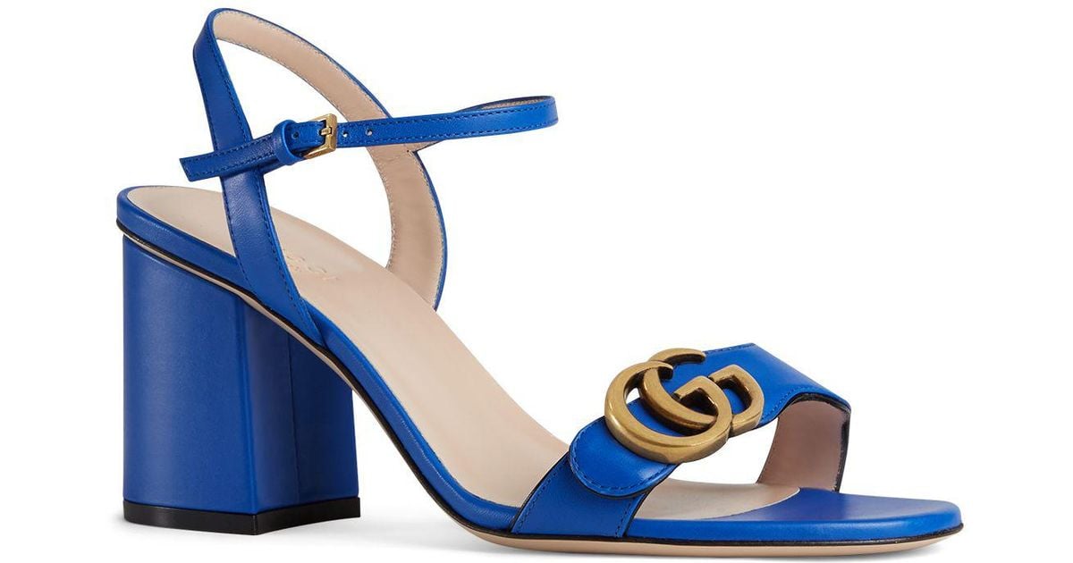 blue gucci heels