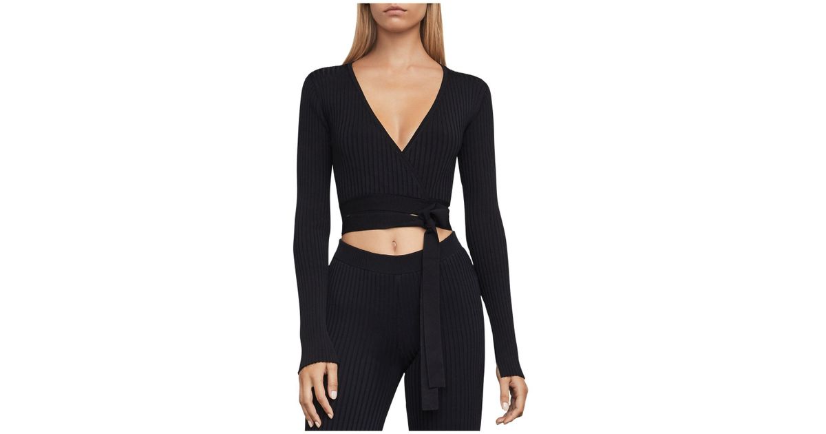 bcbg wrap top