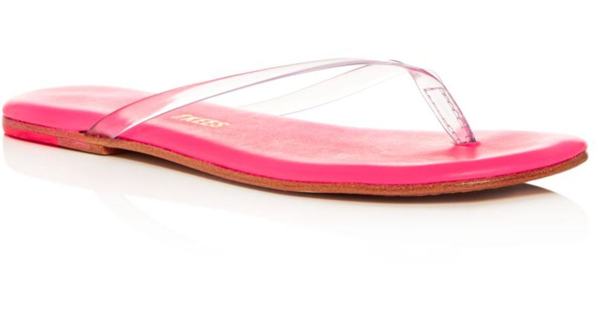 tkees clear flip flops