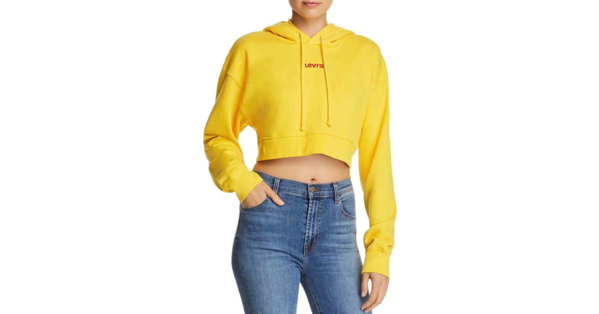 levi's cropped sweatshirt