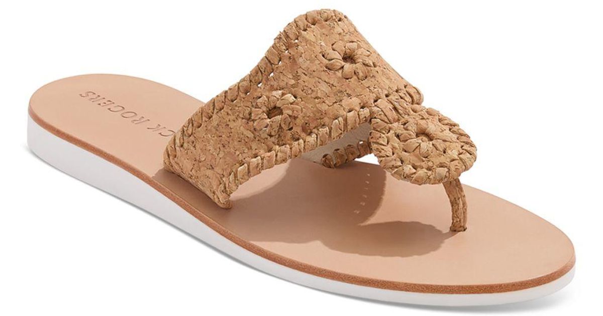 Jack Rogers Boating Jacks Floral Sandals in Brown Lyst