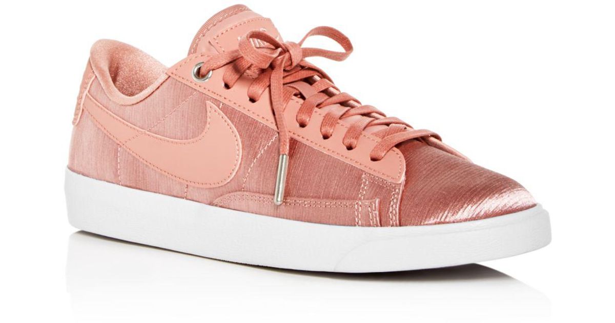 nike pink satin trainers
