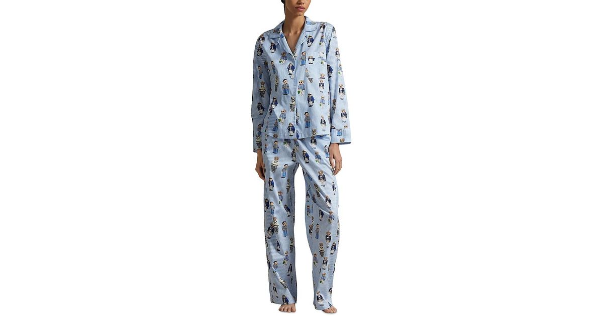 【POLO RALPH LAUREN】Printed cotton sleep set Polo Ralph Lauren Madison Printed Pajama Set | Bloomingdale's