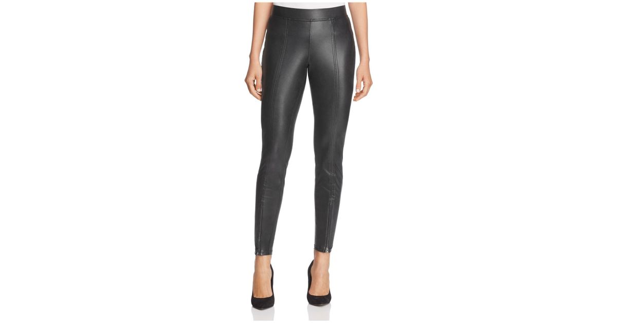 Hue Zip Hem Faux Leather Leggings In Black Lyst - Hue Women S Faux Leather Leggings Hue Zip Hem Faux Leather Leggings In Black Lyst - Hue Women S Faux Leather Leggings