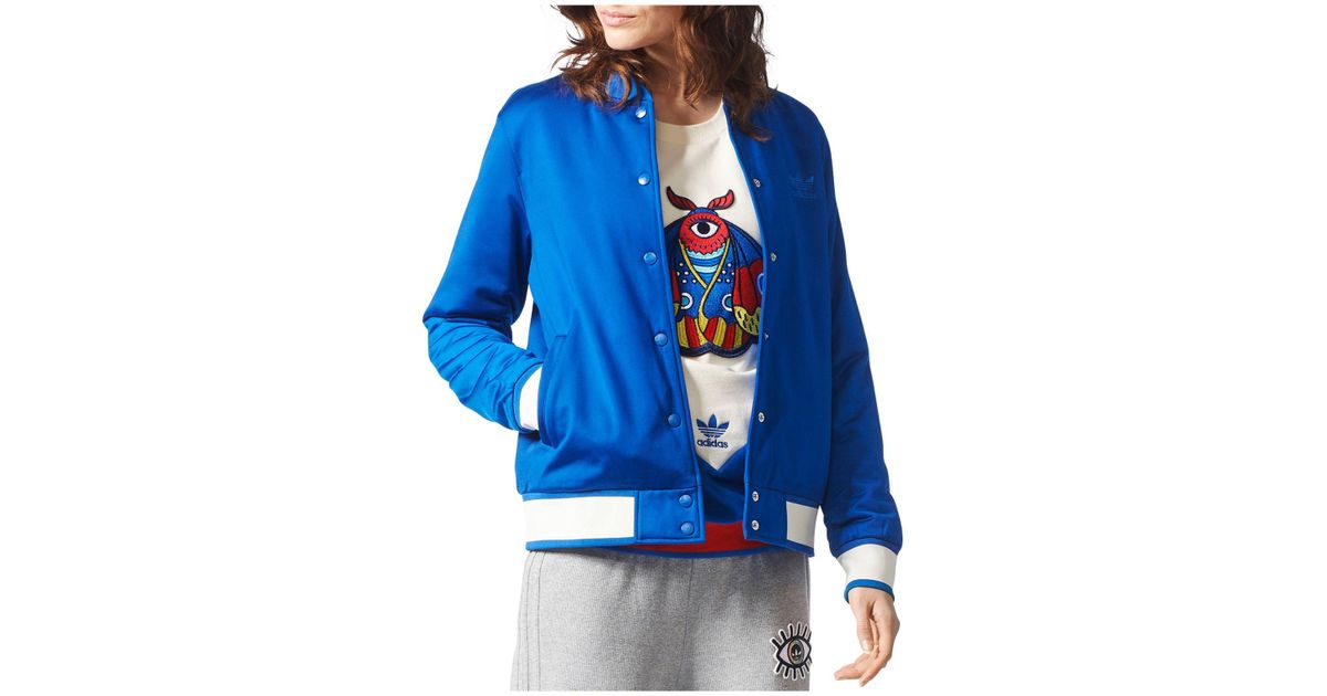 adidas embroidered bomber jacket