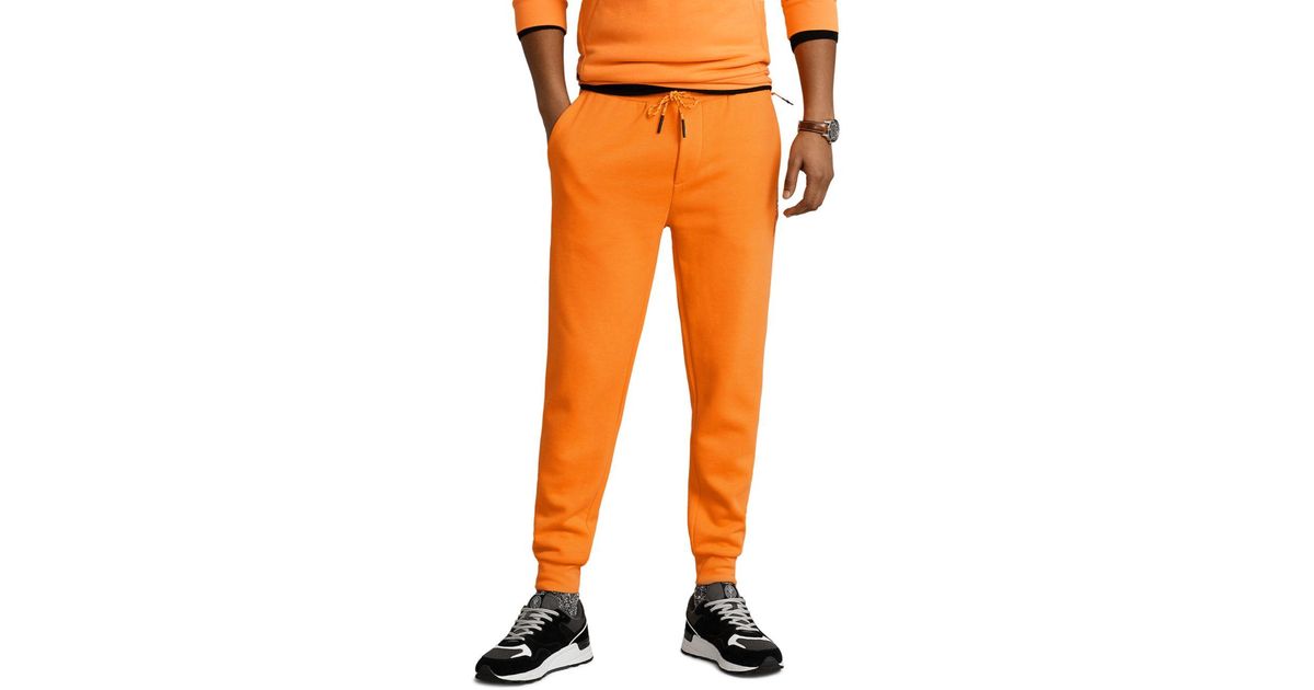 Polo Ralph Lauren Rlx Fleece Jogger Pants in Orange for Men Lyst