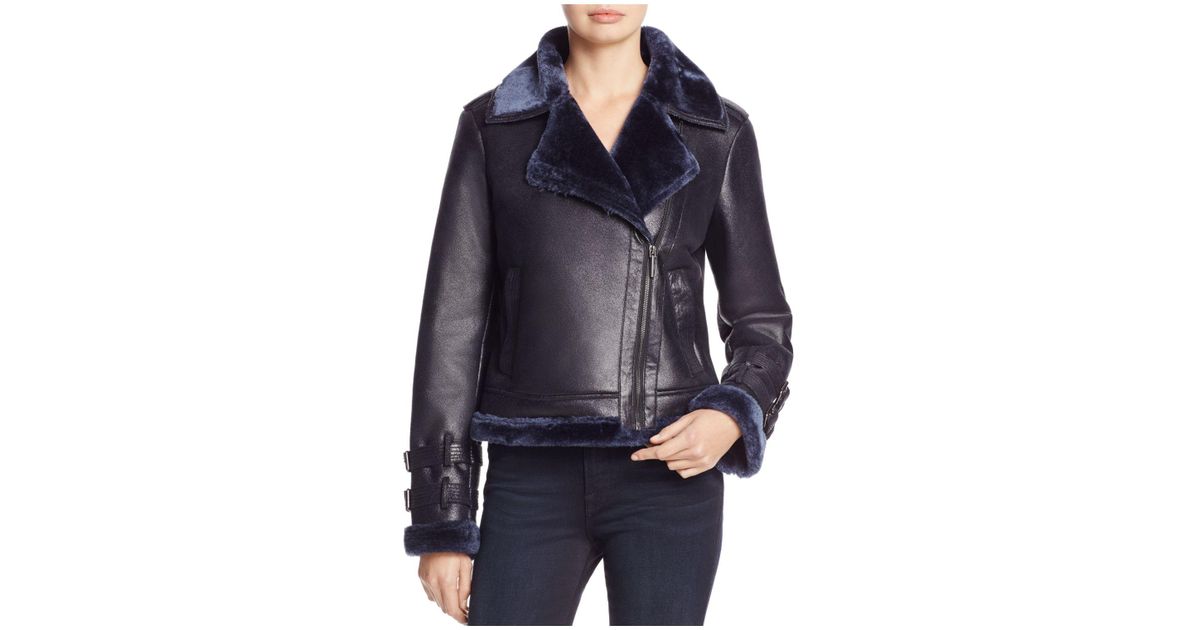 kenneth cole faux shearling jacket