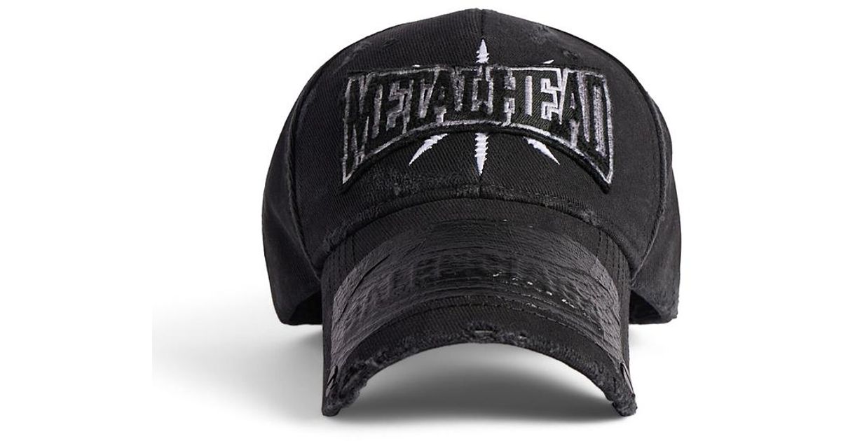 Balenciaga Metalhead Cap in Black for Men | Lyst