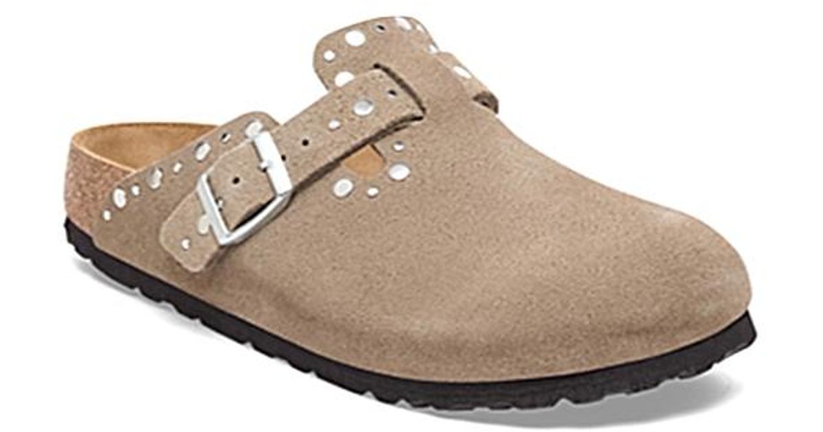 Boston Rivet Red Birkenstock Boston Rivet Clogs in Natural | Lyst