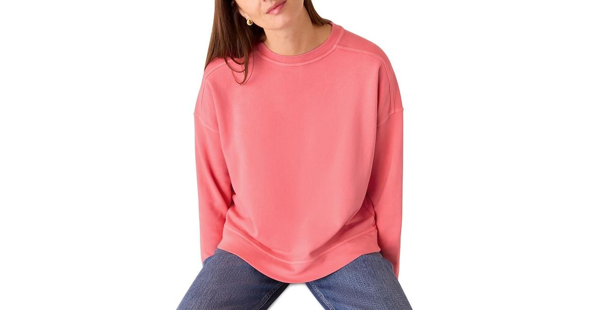 Clothing Whistles Bonjour Sweatshirt Pink Whistles Sweatshirt