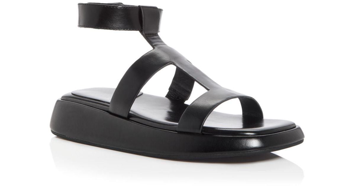 Jeffrey Campbell Bolo Low Wedge Sandals in Black | Lyst