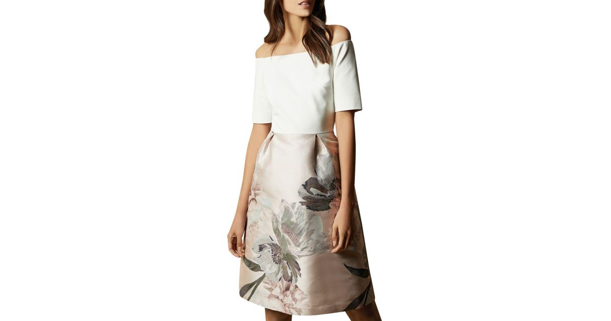 ted baker off the shoulder
