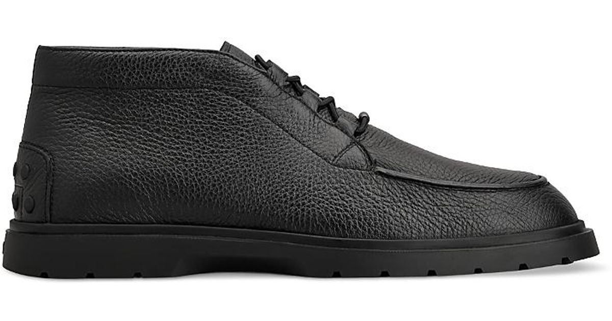 Tod’s Men’s Black Leather Suede Lace Up Chukka Boots‎ Size 6.5 tods boots products for sale | eBay main image 3