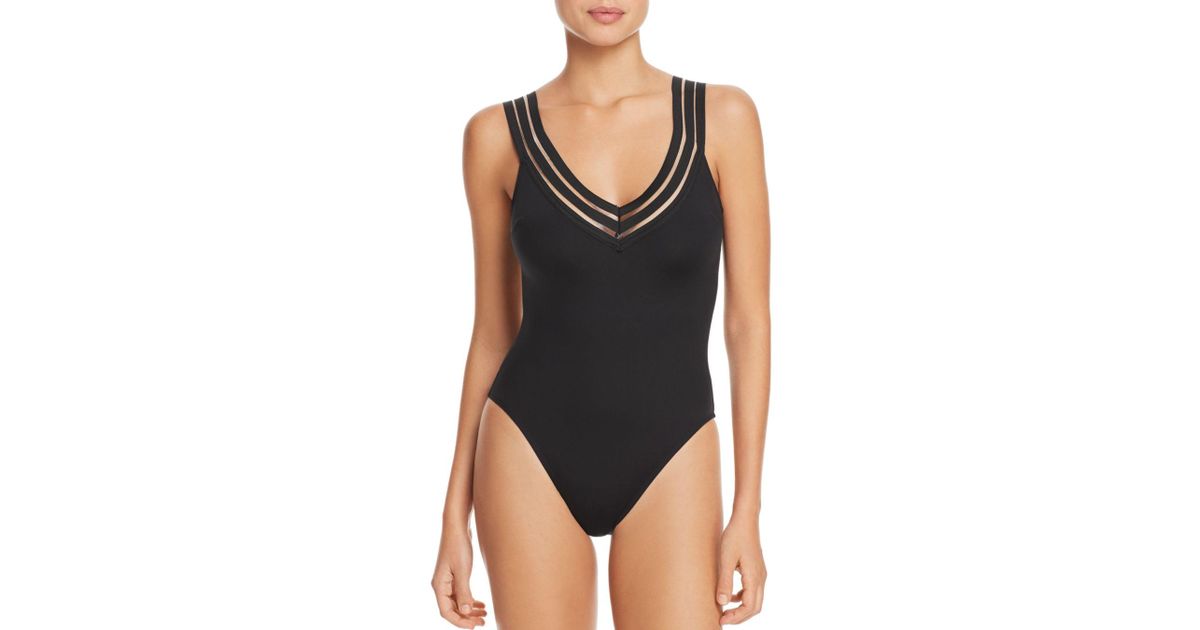 kenneth cole criss cross swimsuit