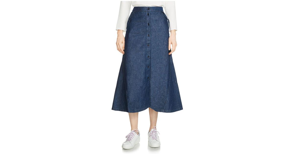 maje denim skirt
