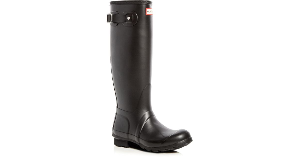 hunter black rubber boots