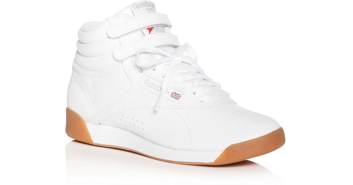 reebok freestyle women's high top sneakers