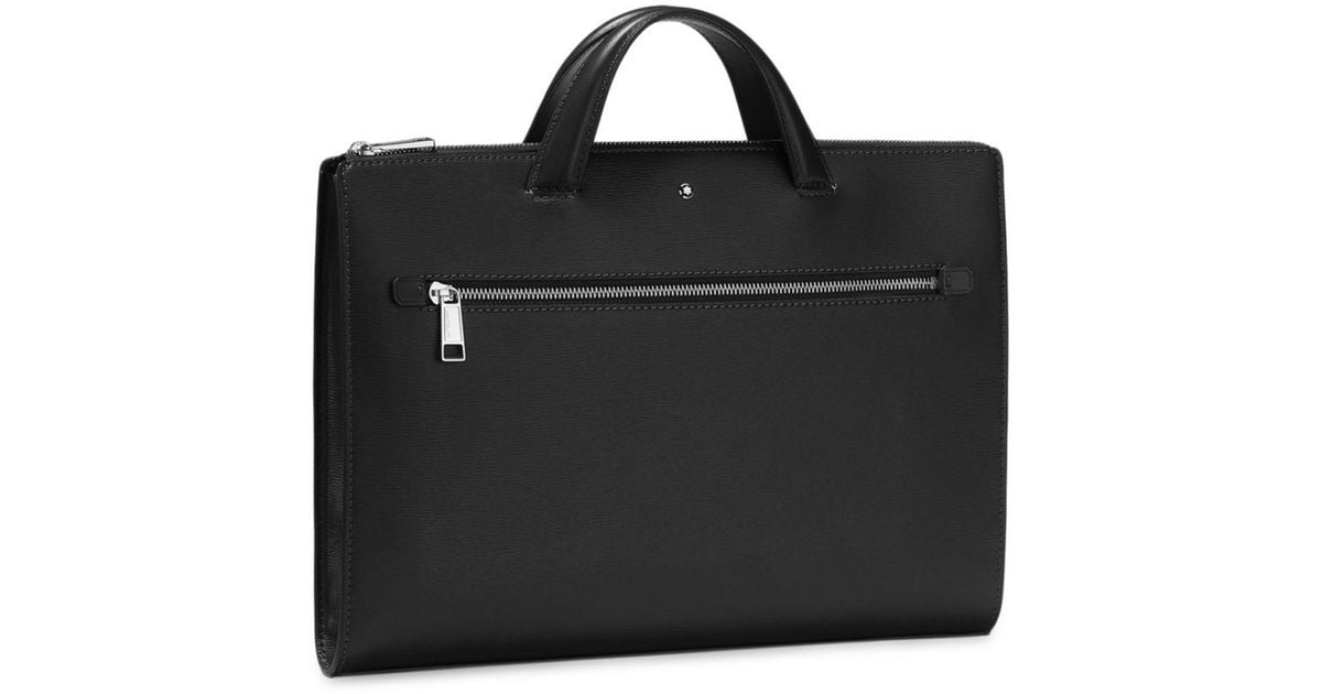 Montblanc Meisterstück 4810 Ultra Slim Leather Docut Case in Black for