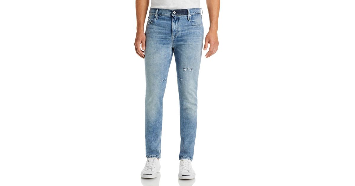 RTA Bryant Slim Fit Jeans In Medium Blue for Men Lyst