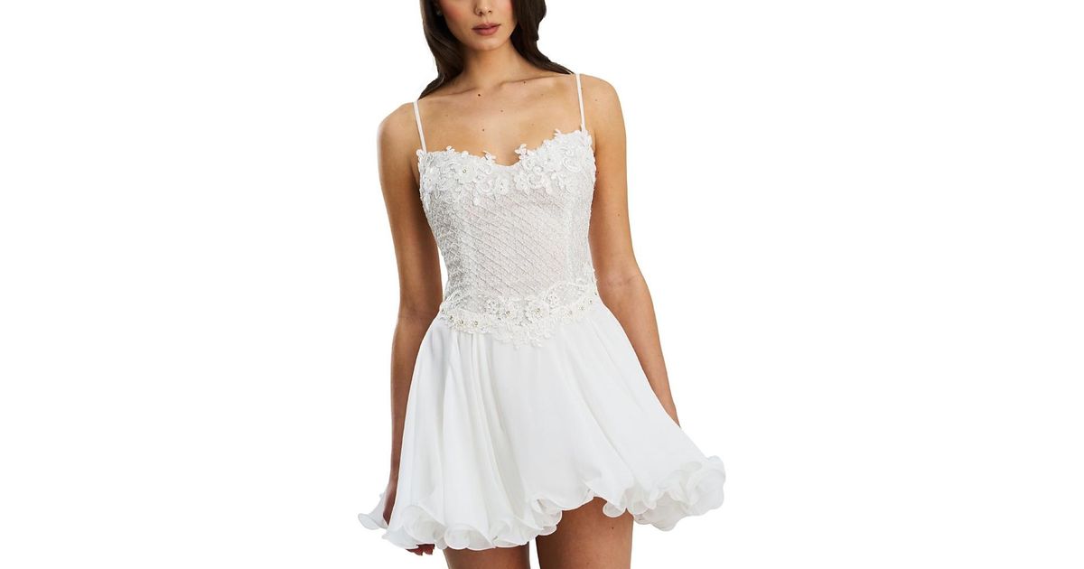 knee length dresses for ladies Chic Velvet Lace Top with Flared Sleeves for Women main image 0