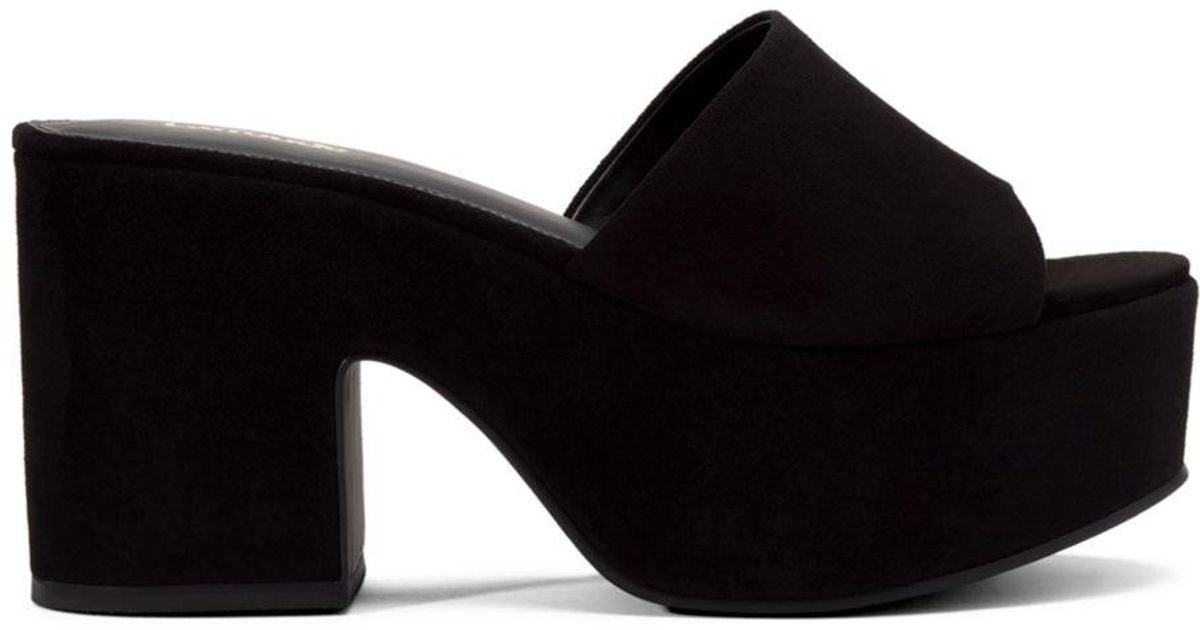 Larroude Miso Platform High Heel Slide Sandals in Black Lyst
