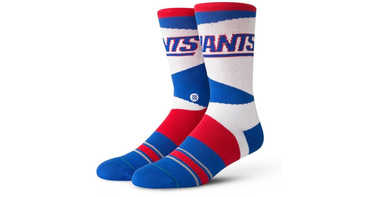 Stance Cotton Ny Giants Retro Socks In Red White Red For Men Lyst