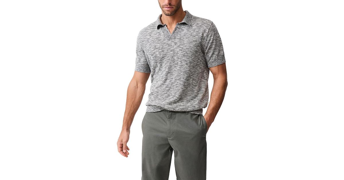 Rakarm Rodd Rodd & Gunn Poison Bay Knit Polo in Gray for Men | Lyst